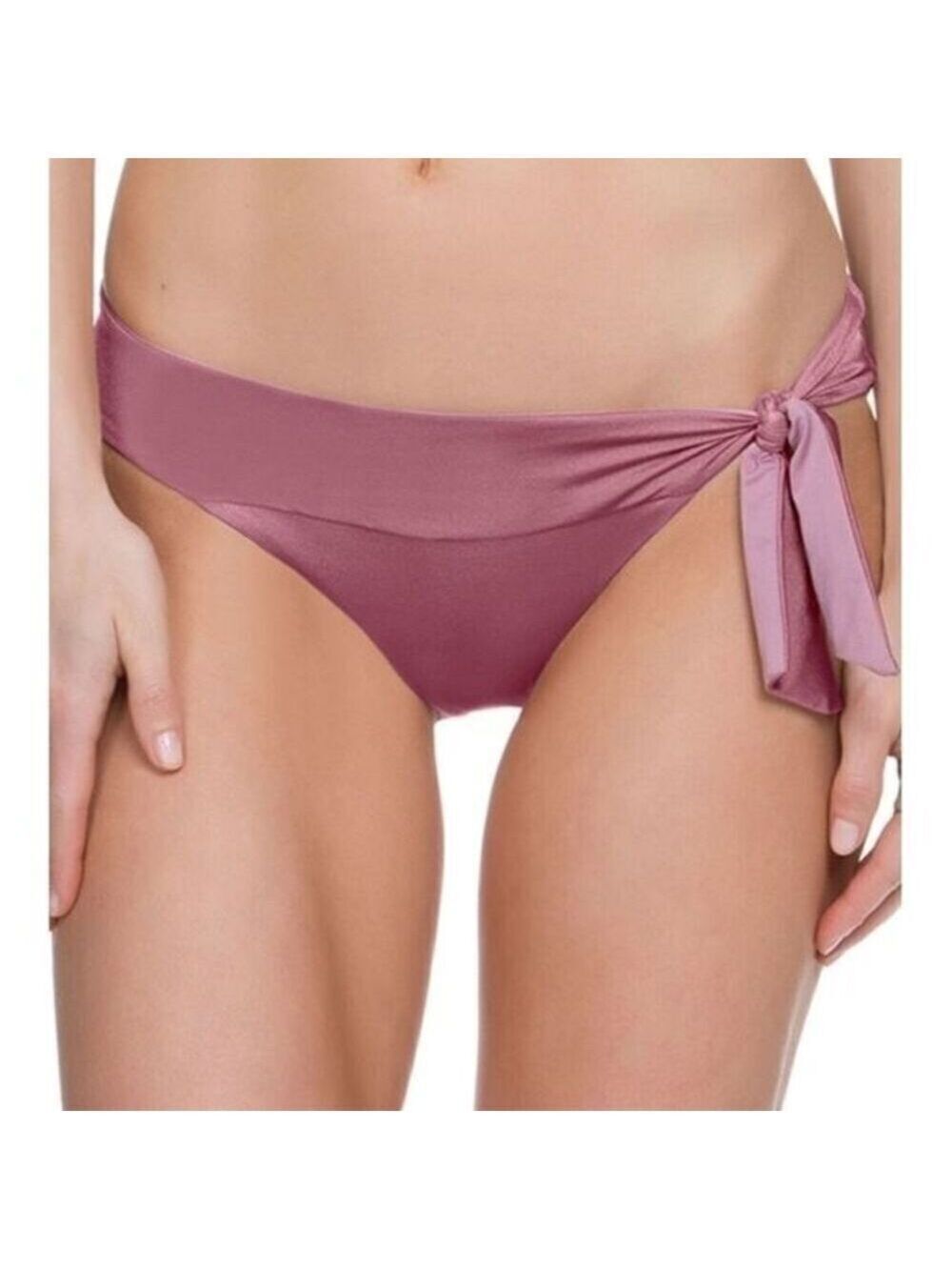 Becca Ballerina Shimmery Side Tie Bikini Bottom
